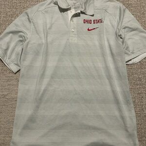Nike Men's Gray Ohio State Polo Shirt